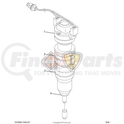 Navistar 5010983R91 INJECTOR,REMAN, I