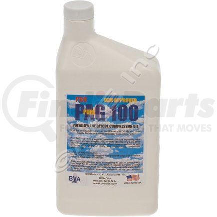 Omega Environmental Technologies 41-50154 OIL PAG 100 QUART PLASTIC BOTTLE BVA BRAND