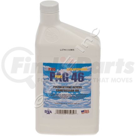 Omega Environmental Technologies 41-50153 OIL PAG 46 QUART PLASTIC BOTTLE BVA BRAND
