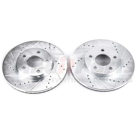 PowerStop Brakes AR82004XPR DRILLEDSLOTTED ROTOR PAIR