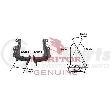 Meritor B733299E3047 Meritor Genuine Air Brake - Chamber Bracket