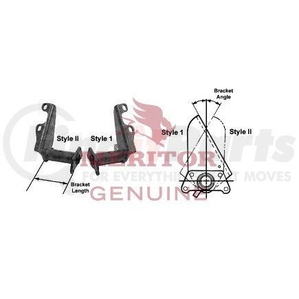 Meritor E603299P6256 Meritor Genuine Air Brake Chamber Bracket