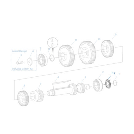 Automatic Transmission Oil Pump Gear Shaft