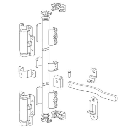 Door Lock Rod Bracket