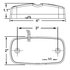 2660A-3 by TRUCK-LITE - Signal-Stat, LED, Yellow Rectangular, 16 Diode, Marker Clearance Light, P2, Bracket Mount, Hardwired, Blunt Cut, 12V, Bulk