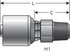 G25100-0408 by GATES CORPORATION - Couplings - MegaCrimp Couplings - Male Pipe (NPTF30° Cone Seat)