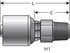 G25100-0404 by GATES CORPORATION - Couplings - MegaCrimp Couplings - Male Pipe (NPTF30° Cone Seat)