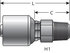 G25100-0806 by GATES CORPORATION - Couplings - MegaCrimp Couplings - Male Pipe (NPTF30° Cone Seat)