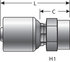 G25110-0404 by GATES CORPORATION - Couplings - MegaCrimp Couplings - Female Pipe (NPTFWithout 30° Cone Seat)