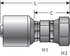 G25111-1212 by GATES CORPORATION - Couplings - MegaCrimp Couplings - Female Pipe Swivel (NPSM30° Cone Seat)