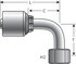 G25832-0404 by GATES CORPORATION - Couplings - MegaCrimp Couplings - Female British Standard Parallel Pipe O-Ring Swivel90° Bent Tube