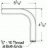 10623 by GROTE - 90º Extension Arm - 4 1/2" Offset, Aluminum