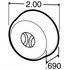 TR56147 by TORQUE PARTS - Incandescent, Yellow Round, 1 Bulb, Marker Clearance Light