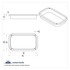 48111B by UNITED PACIFIC - Freightliner Interior View Window Trim