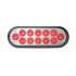 TLED-OX60R by TRUX - 6" Dual Revolution Clear Stop, Turn, Tail and Backup LED, 12 Diodes