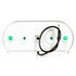 1259G by TRUCK-LITE - Signal-Stat, Incandescent, Green Oval, 2 Bulb, Marker Clearance Light, P2, 2 Screw, Hardwired, Stripped End, 12V