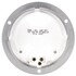40223 by TRUCK-LITE - Dome Light - 40 Series, Incandescent, 1 Bulb, Round Clear, Gray Flange Mount, PL-2, 12V