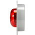 10079R by TRUCK-LITE - 10 Series, LED, Red Round, 8 Diode, Marker Clearance Light, PC, Gray Polycarbonate Flange Mount, PL-10, .180 Bullet Terminal/Ring Terminal, 12V, Kit