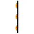 15745Y by TRUCK-LITE - 15 Series, Incandescent, Identification Bar, Rectangular, Yellow, 3 Lights, 6" Centers, Black, 12V, Kit