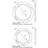 10133 by TRUCK-LITE - 10 Series, Bracket Mount, 33 Series Lights, Used In Round Shape Lights, Gray Polycarbonate, 3 Screw Bracket Mount