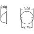 1313A by TRUCK-LITE - Signal-Stat, Incandescent, Amber Triangular, 1 Bulb, Marker Clearance Light, PC, 2 Screw, Hardwired, Stripped End, 12V