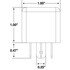 1924 by TRUCK-LITE - Heavy Duty Relay - Signal-Stat, 22 Amp, 24V, Polycarbonate Housing, 5 Blade Terminal