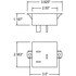 256 by TRUCK-LITE - Flasher Module - Signal-Stat, 10 Light Electro-Mechanical, Plastic, 60-90Fpm, 12V, Hardwired, 3 Spade Terminal/Ring Terminal