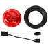 30085R by TRUCK-LITE - 30 Series High Profile LED Clearance Marker Light - 8 Diode, 12V, Black PVC Grommet Mount, Fit 'N Forget M/C, Female PL-10, Red Round