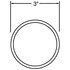7039 by TRUCK-LITE - Signal-Stat, 3 in., Black Plastic Stick - On Convex Mirror, Round, Universal Mount