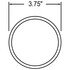 7044 by TRUCK-LITE - Signal-Stat, 4 in., Black Plastic Stick - On Convex Mirror, Round, Universal Mount