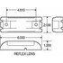 21051R by TRUCK-LITE - LED Clearance/Marker Light - 21® Series, 2 Screw, Reflectorized, Kit, Red Mount, 1 Diode, Fit 'N Forget M/C, 12V, Red