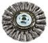 72835 by FORNEY INDUSTRIES INC. - Wire Wheel Brush, Twisted/Knotted Industrial Pro® 4-1/2" x .020" Wire with 5/8"-11 & M14 x 2.0 Arbor