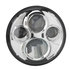 0550011 by J.W. SPEAKER - 12-24V ECE LED RHT & LHT High Beam with Chrome Inner Bezel
