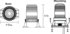204MVL-A by STAR WARNING - 360° beacon, flange base, perm. mount, ½” pipe mount, 10-16V