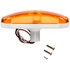 60302Y by TRUCK-LITE - 60 Series, Incandescent, Yellow Oval, 1 Bulb, Front/Park/Turn, Black PVC, Grommet Mount, 12V, Hardwired, Stripped End/Ring Terminal, Kit