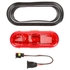 60050R by TRUCK-LITE - 6" Oval LED Stop/Turn/Tail & Front/Park/Turn Light - Red Grommet Kit 26 LED