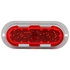 60062R by TRUCK-LITE - 60 Series, LED, High Mounted Stop Light, 26 Diode, Oval Red Polycarbonate, Gray Flange Mount, Fit 'N Forget S.S., Straight PL-2, 12V, Kit