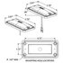 80162C by TRUCK-LITE - 80 Series, LED, 6 Diode, Rectangular Clear, Dome Light, 4 Screw Bracket Mount, Hardwired, Stripped End, 12V