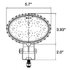 81933 by TRUCK-LITE - Signal-Stat 3" x 5", Oval LED Work Light, Black, 8 Diode, 1900 Lumen, Stripped End, 12-24V, Bulk