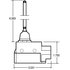 92925 by TRUCK-LITE - Back Up Alarm Switch - Bracket Mount, 3 Screw Terminal, Plastic