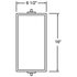 97630 by TRUCK-LITE - Economy, 6 x 16 in., West Coast Heated and Lighted Mirror, Silver Aluminum