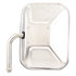 97662 by TRUCK-LITE - 5" Elbow, 7.5 x 10.5 In., Silver Stainless Steel, Flat Mirror, Universal