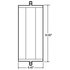 97860 by TRUCK-LITE - Box Style, 6 x 16 In., West Coast Mirror, Silver Aluminum