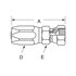 24706N-606 by WEATHERHEAD - Eaton Weatherhead 247 N series Field Attachable Hose Fittings JIC 37 Female Swivel