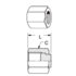 4129X10 by WEATHERHEAD - Adapter - Carbon Steel For-Seal (4 Carbon Steel For