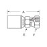 43016U-616 by WEATHERHEAD - Industrial Fitting - Hose End (Permanent) R12 Straight Female SAE37 Swivel