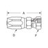 21306N406 by WEATHERHEAD - Eaton Weatherhead 213 N series Field Attachable Hose Fittings SAE 45 Female Swivel