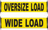 49894-15 by ANCRA - OVERSIZE LOAD sign w/bungees, 18"x84"