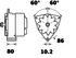MG118 by LETRIKA - Alternator 12V, 55A, Letrika/MAHLE AAK, New