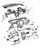 68002150AA by CHRYSLER - STRIKER. Glove Box Door Latch. Diagram